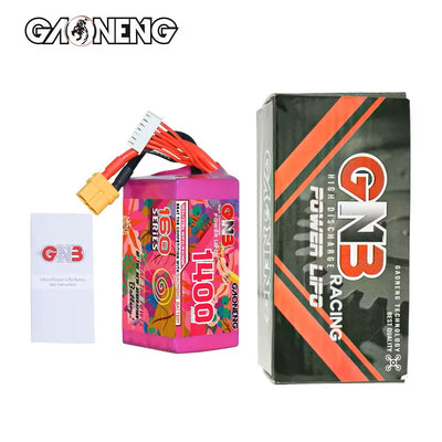 Gaoneng GNB Flight 1400mAh 22.2V 6S 160C Lipo Battery - XT60