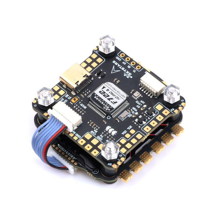 Skystars F7HD Stack F722HD Pro 4 Flight Controller & KM65A AM32 F4 128KHz 65A 4in1 ESC - 30 x 30mm