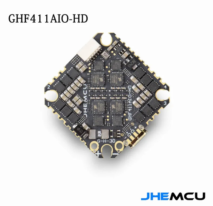 JHEMCU Updated GHF411-HD AIO F4 OSD Flight Controller and Built-In 40A Bluejay 2-6S 4IN1 ESC