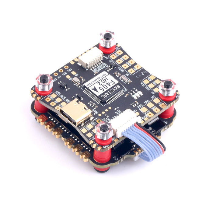 Skystars F4 F405 HD2 Flight Controller and 50A KO50 Blheli-S ESC Fly Tower Stack - 30x30mm