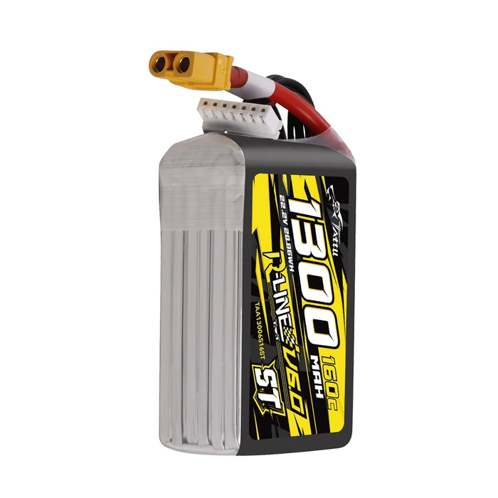 Tattu R-Line Version 6.0 1300mAh 22.2V 160C 6S1P Lipo Battery - XT60