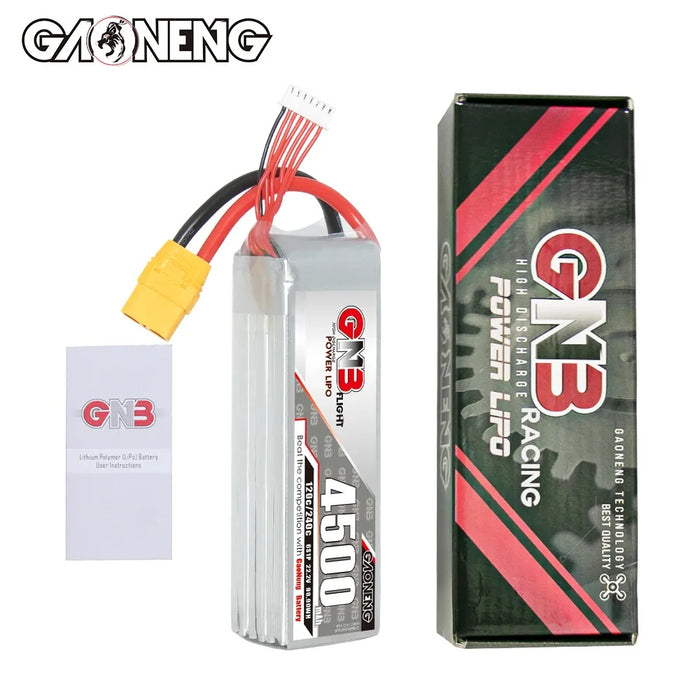 Gaoneng GNB 4500mAh 22.2V 6S 120C Long Range/Cinelifter Lipo Battery - XT90