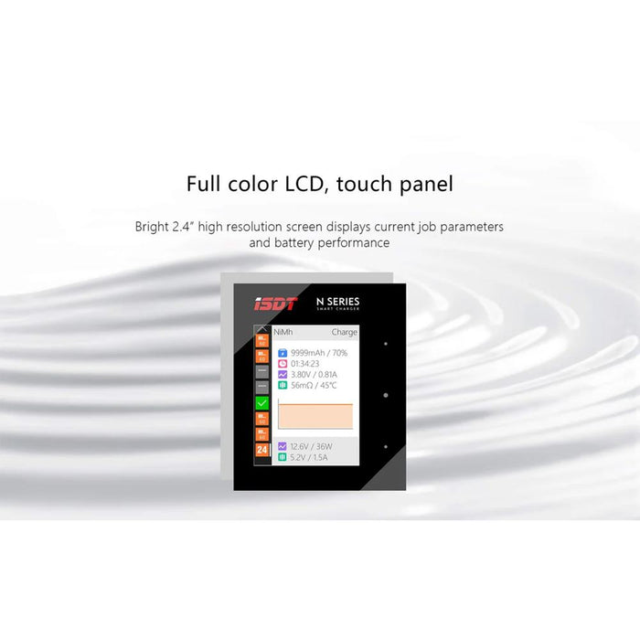 ISDT N8 8-Slot Smart Fast Charger for AA & AAA Rechargeable Batteries