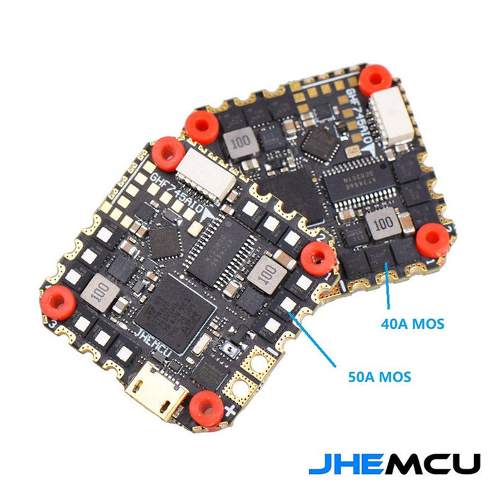 JHEMCU GHF745 HD AIO F7 OSD Flight Controller and Built-In 40A BLHeli32 3-6S 4IN1 ESC - 25x25mm