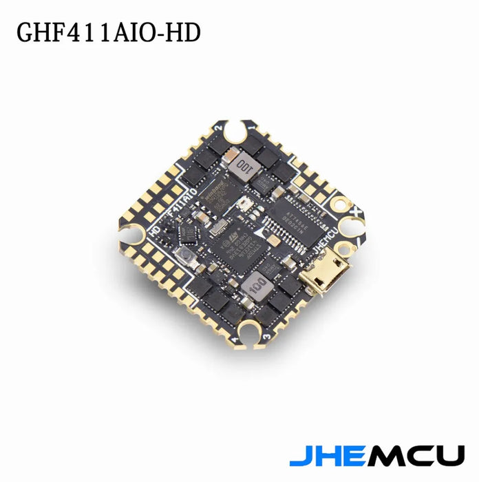 JHEMCU Updated GHF411-HD AIO F4 OSD Flight Controller and Built-In 40A Bluejay 2-6S 4IN1 ESC