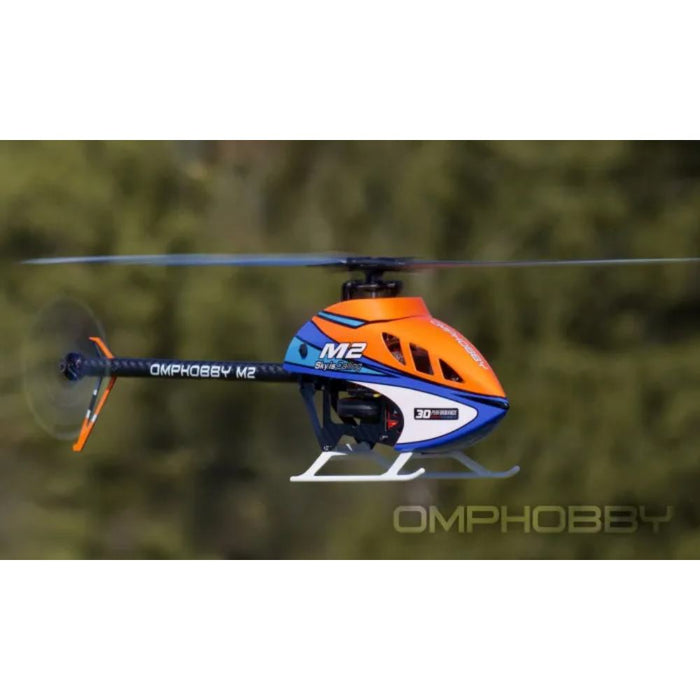 OMPHobby M2 V3 PRO BNF 3D Flybarless Dual Brushless Motor Direct-Drive RC Helicopter - Cosmic Orange