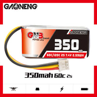 Gaoneng GNB 2S 7.4V 350mAh 60C Lipo Battery PH2.0 3Pin Connector