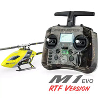 OMPHobby M1 EVO RTF 3D Flybarless Dual Brushless Motor Direct-Drive RC Helicopter - YELLOW