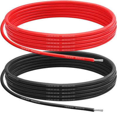 Silicone Wire (1M. Red, 1M. Black) - Choose Your Gauge