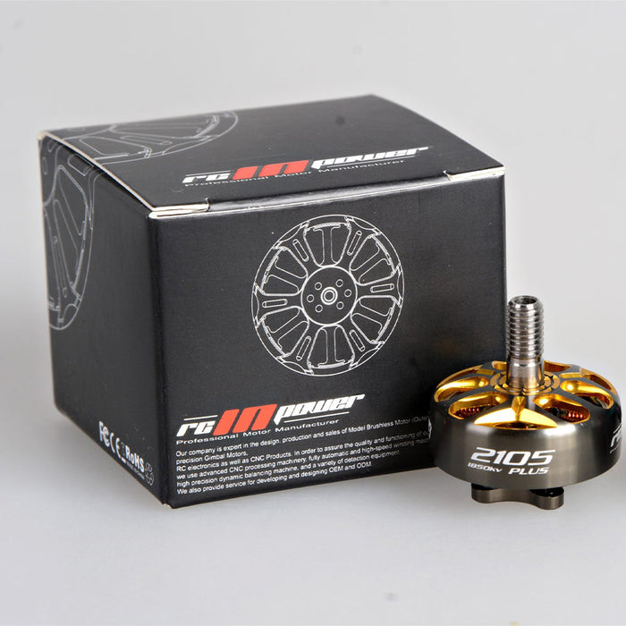 RCINPOWER GTS V3 2105 Plus M5-Mount 2950KV Motor (Gunmetal/Gold)