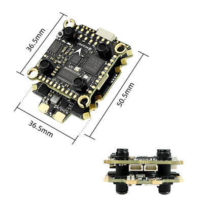 Sequre H743 & E70 G1 4-8S Stack H743 MPU6000 Flight Controller and 70A BL32 128K 4in1 ESC - 20x20mm