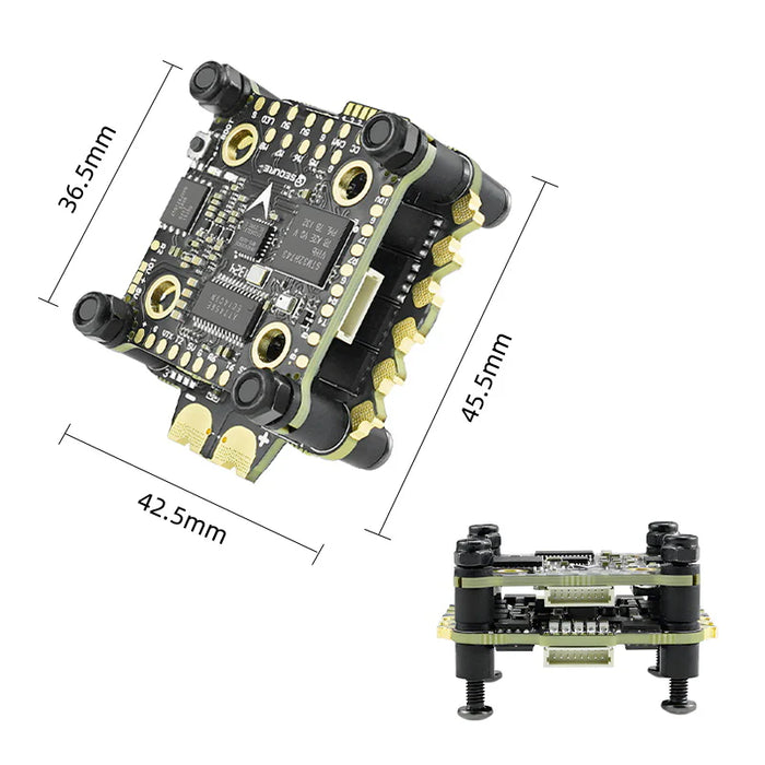 Sequre H743 & E70 G2 4-8S Stack H743 MPU6000 Flight Controller and 70A BL32 128K 4in1 ESC - 30x30mm