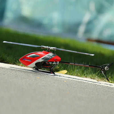 OMPHobby M1 EVO BNF (OMP Protocol) 3D Flybarless Dual Brushless Motor Direct-Drive RC Helicopter - RED