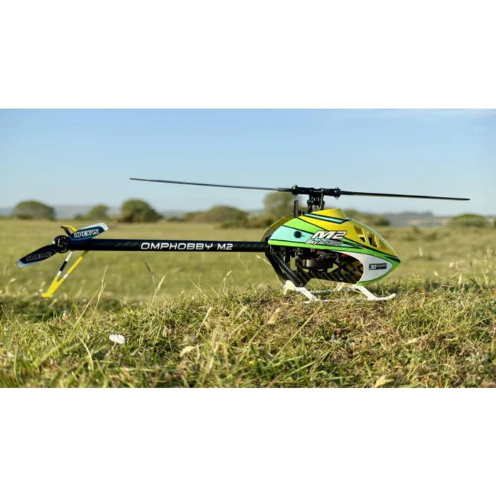 OMPHobby M2 V3 PRO BNF 3D Flybarless Dual Brushless Motor Direct-Drive RC Helicopter - Viper Yellow