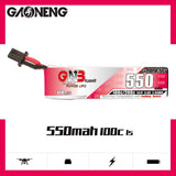 Gaoneng GNB 1S 550MAH 100C 3.8V HV Li-Po Battery for Whoop Micro - GNB27 Cabled