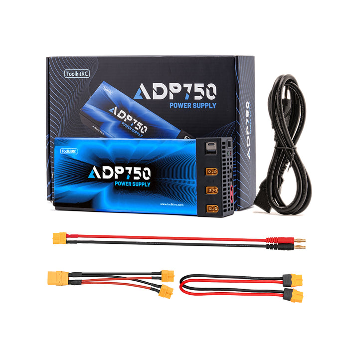 ToolkitRC ADP-750 750W 12V 6.25A Power Supply - XT60/Type C/USBA
