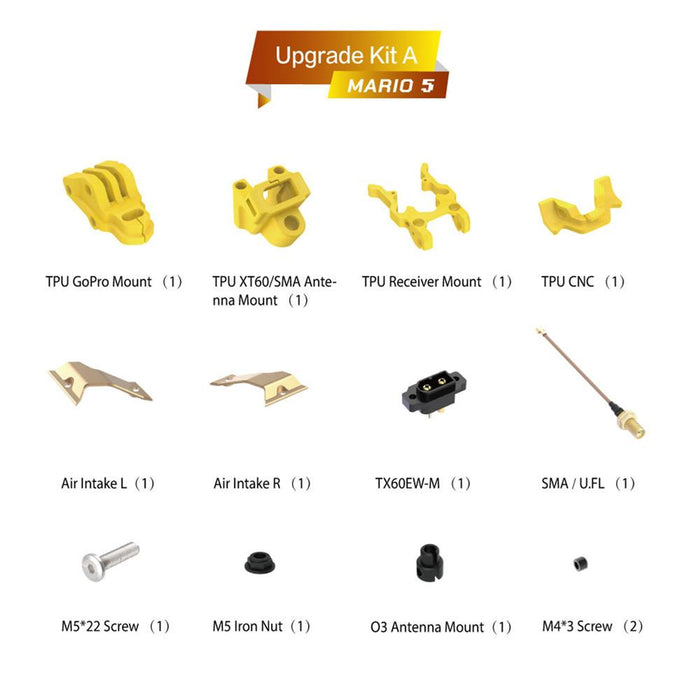 SpeedyBee Mario 5 Frame Upgrade Kit A