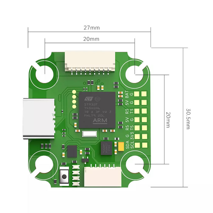 iFlight BLITZ Mini F745 Flight Controller - 20x20mm