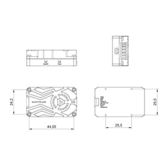 iFlight Blitz Whoop 5.8GHz 2.5W VTX - 25x25mm