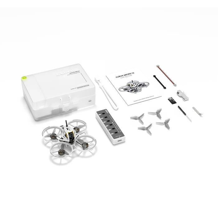 Caddx Curve Micro 16 HD 1S 75mm ELRS 2.4G Brushless Whoop Quadcopter - White