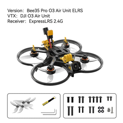 SpeedyBee Bee35 PRO HD O3 Air Unit 6S 3.5" CineWhoop Drone - Choose Receiver