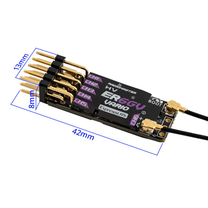 RadioMaster ER6GV 2.4GHz ELRS PWM Receiver