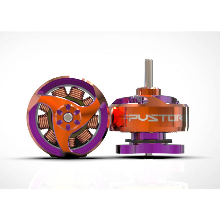 FPVStoreRC Evo 0702 33800KV 1S Brushless Motor for FPV - Orange & Purple