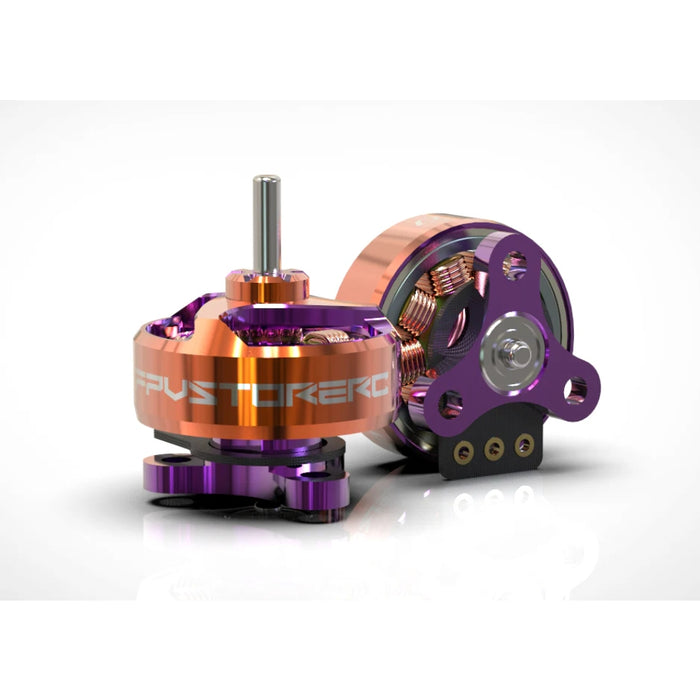 FPVStoreRC Evo 0702 33800KV 1S Brushless Motor for FPV - Orange & Purple