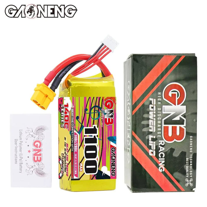 Gaoneng GNB 1100mAh 3S 11.1V 140C Lipo Battery XT60