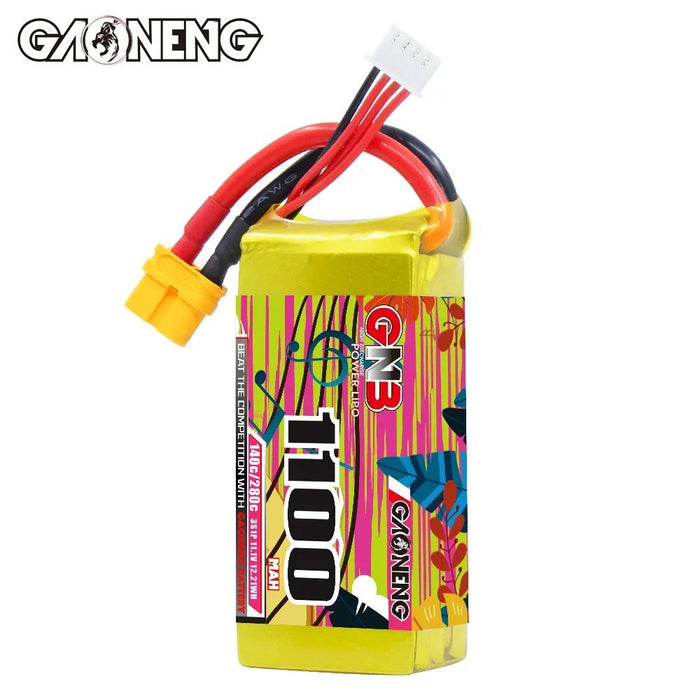 Gaoneng GNB 1100mAh 3S 11.1V 140C Lipo Battery XT60