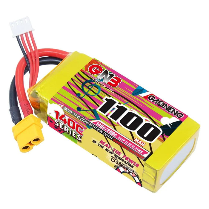 Gaoneng GNB 1100mAh 3S 11.1V 140C Lipo Battery XT60