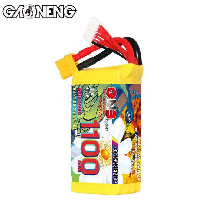 Gaoneng GNB 6S 22.8V 1100mAh 160C HV Lipo Battery - XT60