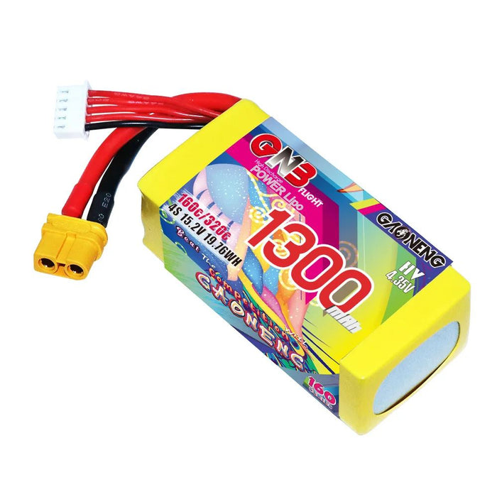 Gaoneng GNB 4S 15.2V 1300mAh 160C HV Lipo Battery - XT60