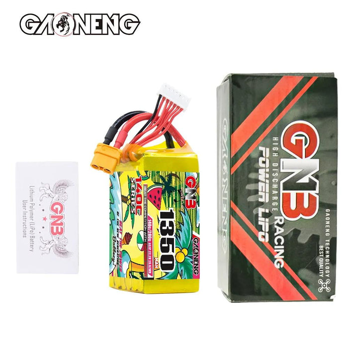 Gaoneng GNB 1350mAh 22.2v 6S 140C Lipo Battery - XT60