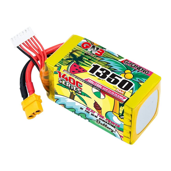 Gaoneng GNB 1350mAh 22.2v 6S 140C Lipo Battery - XT60