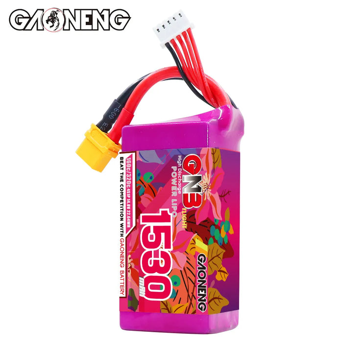 Gaoneng GNB 1530mAh 14.8V 4S 160C Lipo Battery - XT60