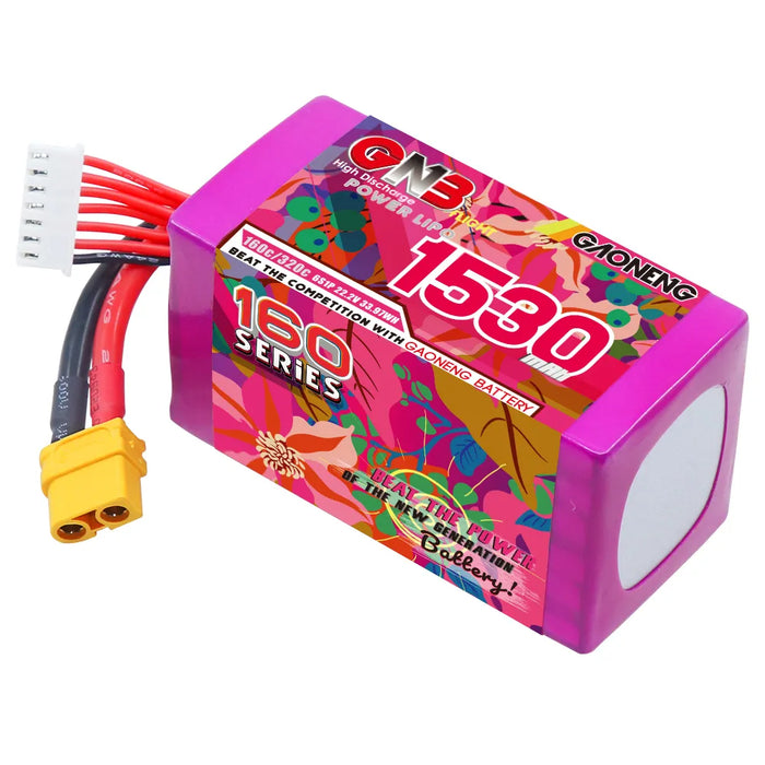 Gaoneng GNB 1530mAh 22.2V 6S 160C Lipo Battery - XT60