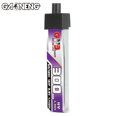 Gaoneng GNB 300mAh HV 3.8v 1S 60C HV Lipo Whoop Battery - A30 Connector