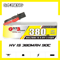 Gaoneng GNB 1S 380MAH 90C 3.8V HV Li-Po Battery for Whoop Micro - A30 Cabled