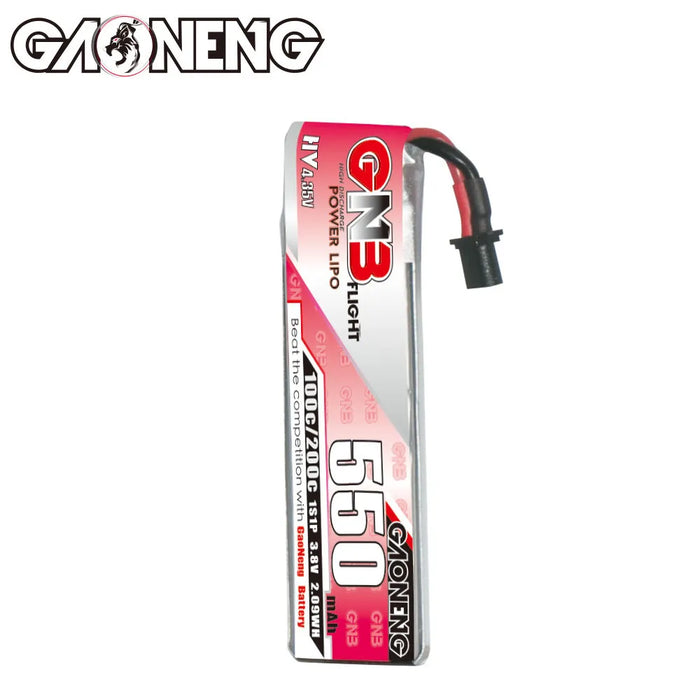 Gaoneng GNB 1S 550MAH 100C 3.8V HV Li-Po Battery for Whoop Micro - A30 Cabled