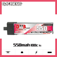 Gaoneng GNB 1S 550MAH 100C 3.8V HV Li-Po Battery for Whoop Micro - A30 Plastic Head