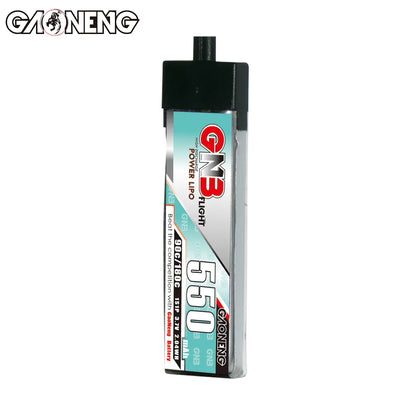 Gaoneng GNB 1S 550MAH 90C 3.7V Li-Po Battery for Whoop Micro - A30 Plastic Head