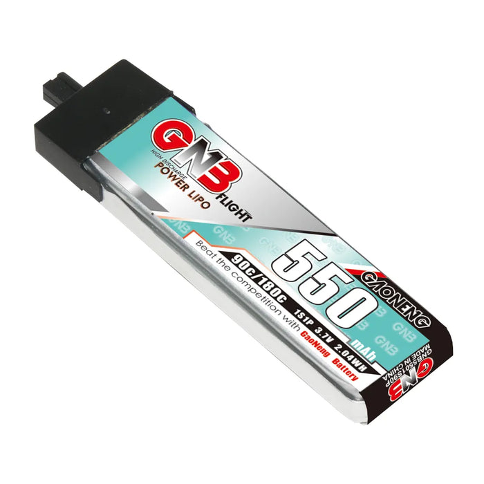 Gaoneng GNB 1S 550MAH 90C 3.7V Li-Po Battery for Whoop Micro - A30 Plastic Head