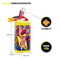 Gaoneng GNB 3S 11.4V 650mAh 160C HV Lipo Battery - XT30