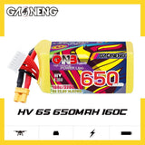 Gaoneng GNB 6S 22.8V 650mAh 160C HV Lipo Battery - XT30