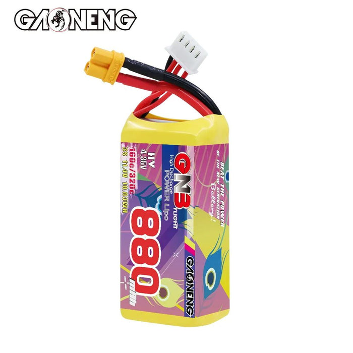 Gaoneng GNB 3S 11.4V 880mAh 160C HV Lipo Battery - XT30