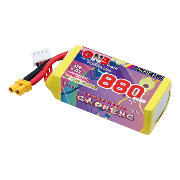 Gaoneng GNB 3S 11.4V 880mAh 160C HV Lipo Battery - XT30