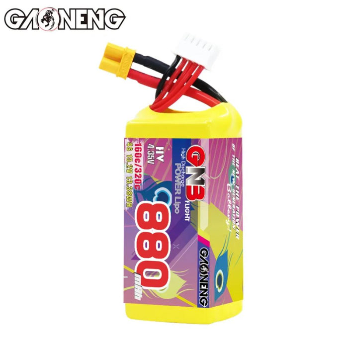 Gaoneng GNB 4S 15.2V 880mAh 160C HV Lipo Battery - XT30