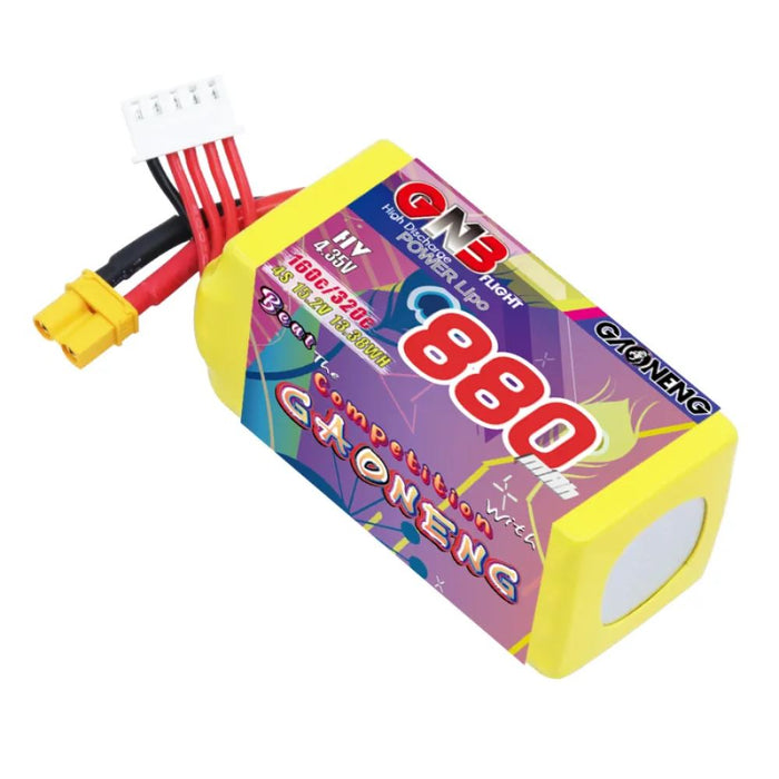 Gaoneng GNB 4S 15.2V 880mAh 160C HV Lipo Battery - XT30