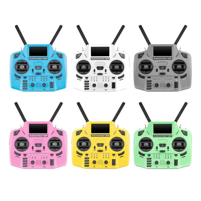 RadioMaster GX12 Crush M2 ELRS 2.4GHz/900MHz OLED Display GX01 1000Hz Gimbals Radio Controller - Choose Color